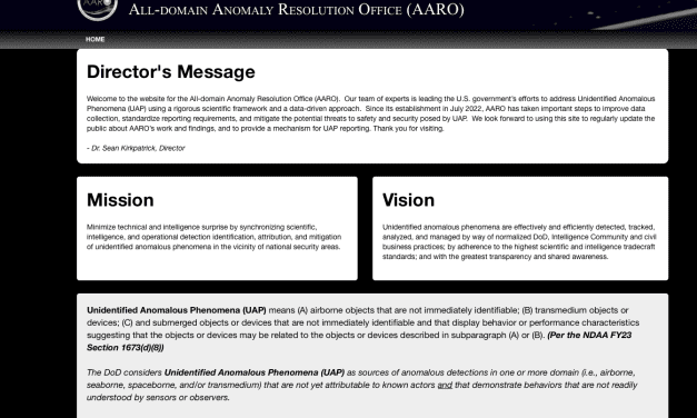 Aaro.mil το επίσημο site των ΗΠΑ για τα τα UAP