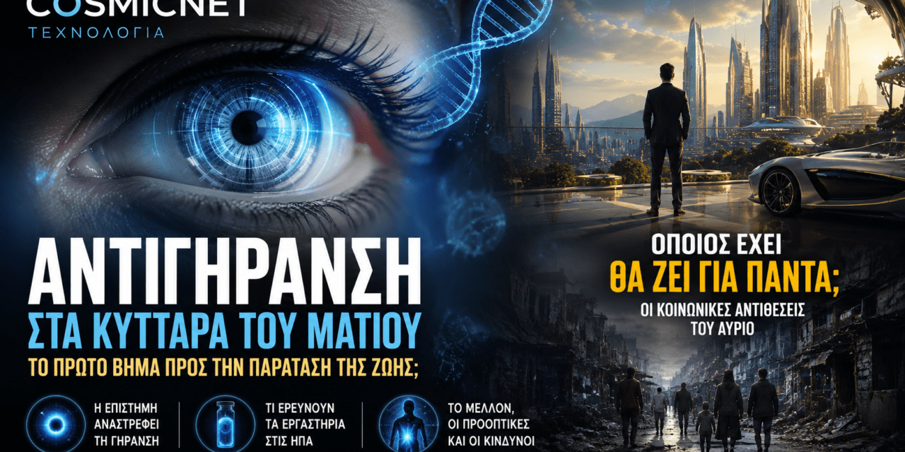 Αντιγήρανση στο ανθρώπινο μάτι: Το πρώτο βήμα προς την παράταση της ζωής;