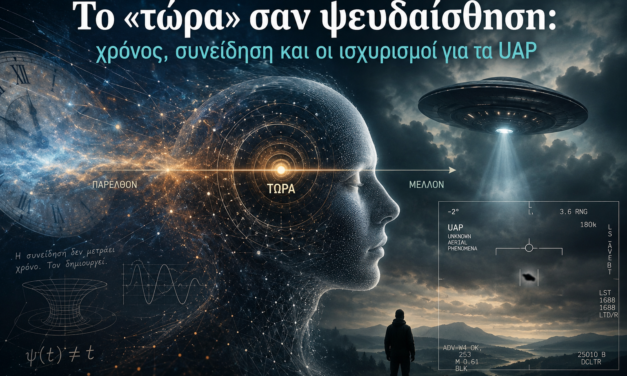 Το «τώρα» σαν ψευδαίσθηση: χρόνος, συνείδηση και οι ισχυρισμοί για τα UAP