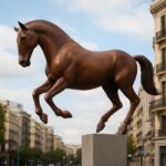 Μαδρίτη: Χάλκινο άλογο 6 μ. μοιάζει να αιωρείται